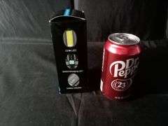 USB Charge Camping Flashlight – Black/Silver L-S03