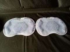 Lot of 2 Wall Mounted Silicone Shower Back & Foot Scrubber with Suction Cups