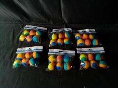 Lot of 6 321 Party! Striped Colorful Bounce Balls – 6 Piece each