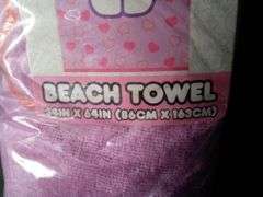 Hello Kitty Super Soft Beach Towel – Pink 34" x 64"