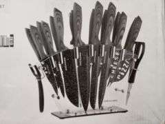 Dockorio, 19 Piece High Carbon Stainless Steel Kitchen Knife Set DCK-19