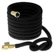 Expandable Flexible Garden Water Hose, Black, 50'