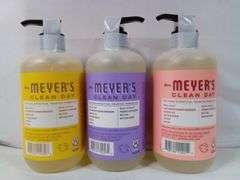 Assortment of 3 Mrs. Meyers Clean Day Liquid Hand Soaps