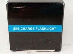 Lot of 3 USB Charge Camping Flashlight – Black/Silver