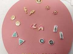 Lucky Brand Pink Summer Leather Stud Set
