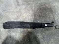 Totes Eco-Friendly Recycled Fabric Auto Open/Close Umbrella – Black