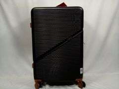 Cosbarn Carry On Hardside Spinner Luggage Set – Black/Brown 3-Piece