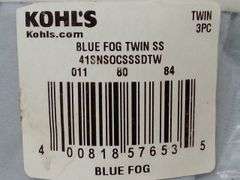 Sonoma, 3 Piece Organic Soft Sheet Set, Blue Fog, Twin Size