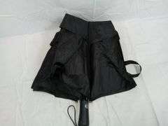 Totes Eco-Friendly Recycled Fabric Auto Open/Close Umbrella – Black