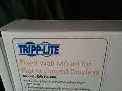 Tripp Lite, Fixed Wall Mount For 37-80" Flat/Curved TVs DWF3780X