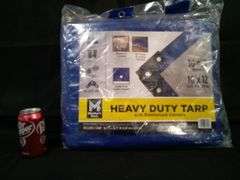 Member's Mark, Heavy Duty Tarp With Reinforced Corners, Blue, 16' L x 12' W