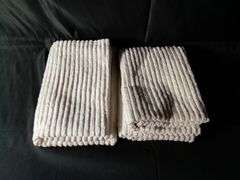 Wool Weave Cushion Cover, Soft Textured Pillow Case, White, 19" x 19"
