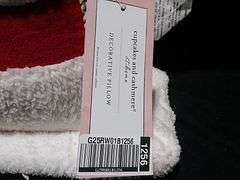 Cupcakes And Cashmere, Red Christmas Holiday Decorative Pillow