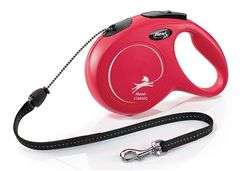 Felxi Classic Retractable Dog Leash – Red/black