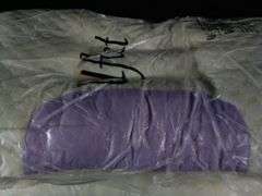 Lot of 2 Ufist Memory Foam Cervical Neck Pillow – Cream/Purple