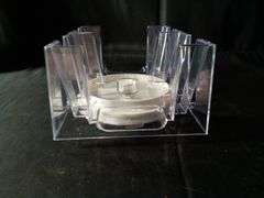 Yuanhe, 6 Deck Revolving Rotating Canasta Playing Card Tray