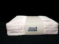 Laura Ashley, Satin Full Sheet Set, White