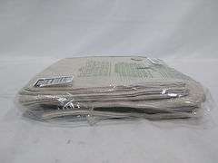 Lot of 4 Burlap Linen Throw Pillow Covers with Buttons – Beige