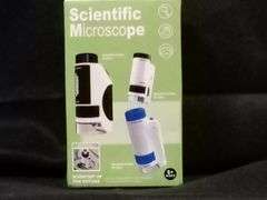 Portable Scientific Microscope, Compact Pocket Sized Magnifier