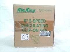 Air King, 2 Speed Circulating Clip On Fan, 6" Blade 9145