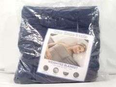 Okao Home Goods Weighted Blanket – Navy Blue, Twin Size 40" x 60" 7lbs