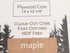 Maker Boards, Plywood Core Maple, 12" x 12.25"