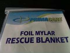 Lot Of 10 Primacare, Emergency Foil Mylar Rescue Blanket, 52" x 84" CB-6841