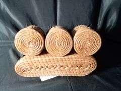 Un Pueblo Handmade Pine Needle & Nickel Basket for Food & Drink – 12"x7"x8"