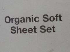 Sonoma, 3 Piece Organic Soft Sheet Set, Blue Fog, Twin Size