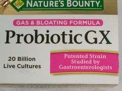 Nature's Bounty, Gas & Bloating Formula Probiotic GX Capsules, 25 Ct
