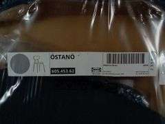 Ikea Ostano Chair – Black Remmarn/Dark Gray