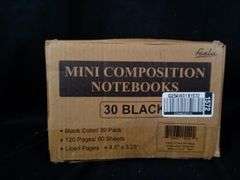 Feela Mini Composition Notebooks – Black 30 Count