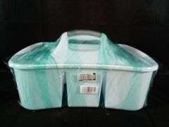 Sterlite Ultra Plastic Divided Caddy – White 17-3/4" x 13-1/4" x 8-7/8"