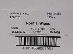 The Honey Pot Normal Feminine Wipes – 30 Count each, 3 Pack