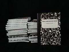 Feela Mini Composition Notebooks – Black 30 Count