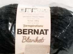 Yarnspirations Bernat Blanket Yarns – Black 10.5 oz 220yds each 2 Count