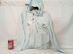 Member's Mark 4-Way Stretch Favorite Soft Full Zip Jacket – Light Blue Size: L