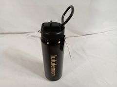 Back to Life Sport Bottle with Straw Lid – Black 24 oz