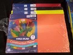 Assortment of 9 Tru-Ray Construction Papers – 12" x 18" 50 Sheets ea.