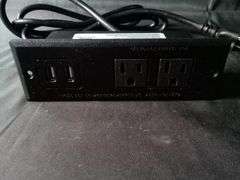 Bayu Recessed Desk Outlets with USB Ports – Black BY213-J022