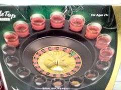 Roulette, Drinking Game - Spin, Sip, Repeat With Shot Glass Set