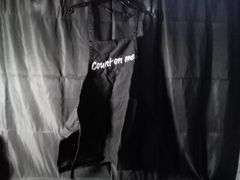 Image Solutions "Count on me" Kitchen Apron – Black Size: L
