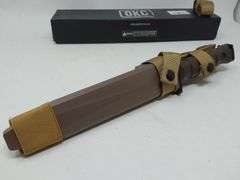 Ontario Knife Co OKC3S Marine Bayonet, Black Blade, Tan Hard Sheath
