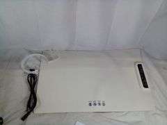 Foldable Electric Food Warming Mat, Silicone Tray, White, 24" x 15"