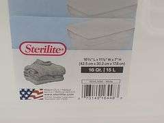 Sterilite,16 Qt Clear Stackable Storage Boxes, 12 Pack