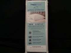 Therapedic, Wholistic 400TC Antimicrobial Pillow Protector, 20" x 28"