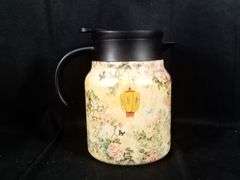 Vintage Floral Pattern Tea Thermos with Built- in Infuser & Lid – 1000ml