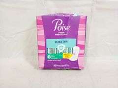 Poise, Fresh Protection Ultra Thin Incontinence Pads, 48 Pack