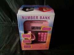 Number Bank Girls Piggy Bank ATM Machine with Password – Pink