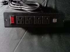 Ideal 4-Outlets Socket Strip with USB Port – Black 15A 125V Max. 1875W IC314-A2